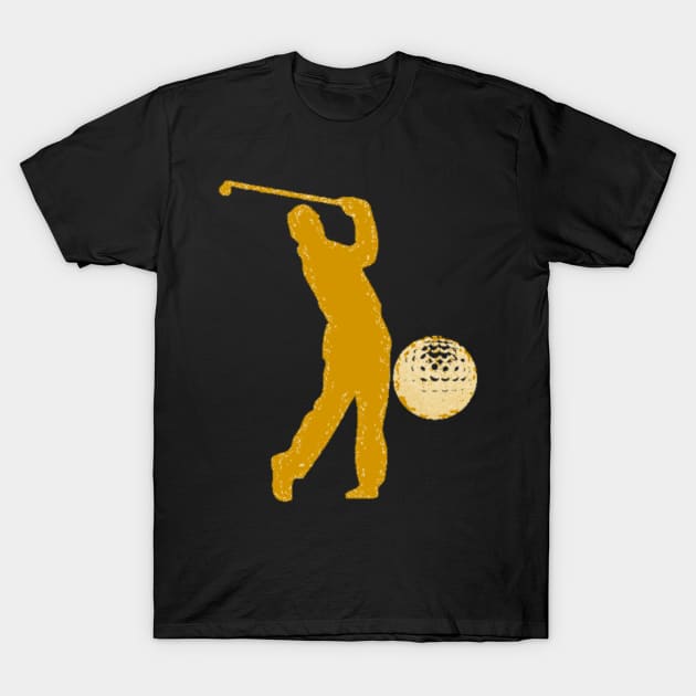 Golf Swing Man T-Shirt by Moses77